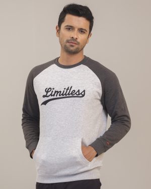 Raglan Sweatshirt Grey Marl